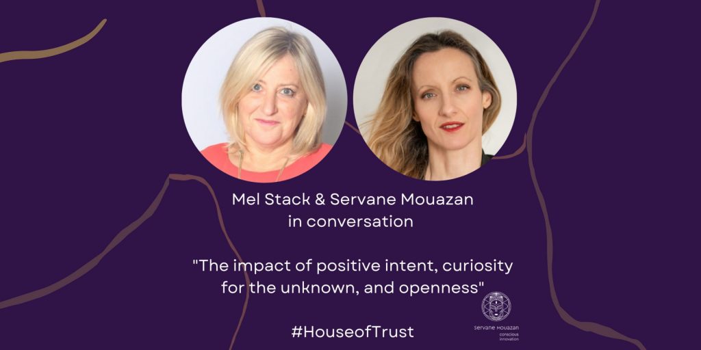 Mel Stack and Servane Mouaxan in conversation in the House of Trust