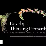 Develop a Thinking Partnership - A Humming Bird harvesting nectar from a flower - Servane Mouazan