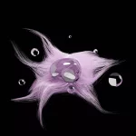 Droplets of water surrounding a pink hairy object floating in the air by Yassine AIT TAHIT on Unsplash